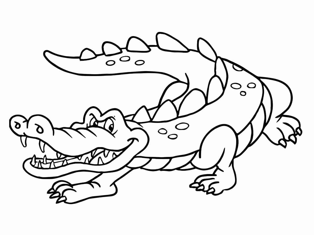 Alligator coloring page (35)