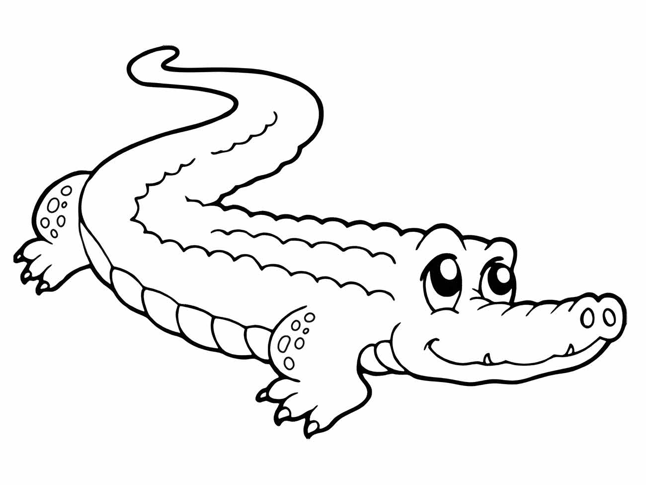 Alligator coloring page (39)