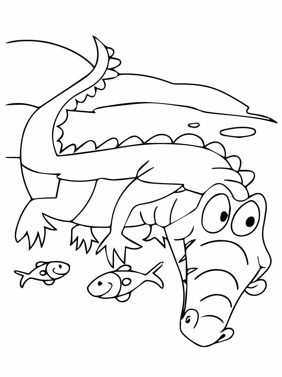 Alligator coloring page (5)