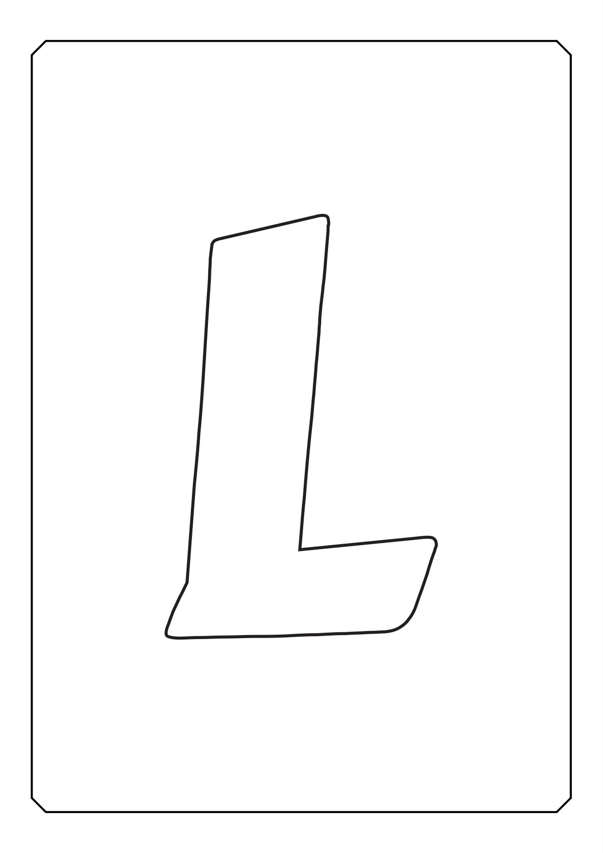 Alphabet coloring letters (12)