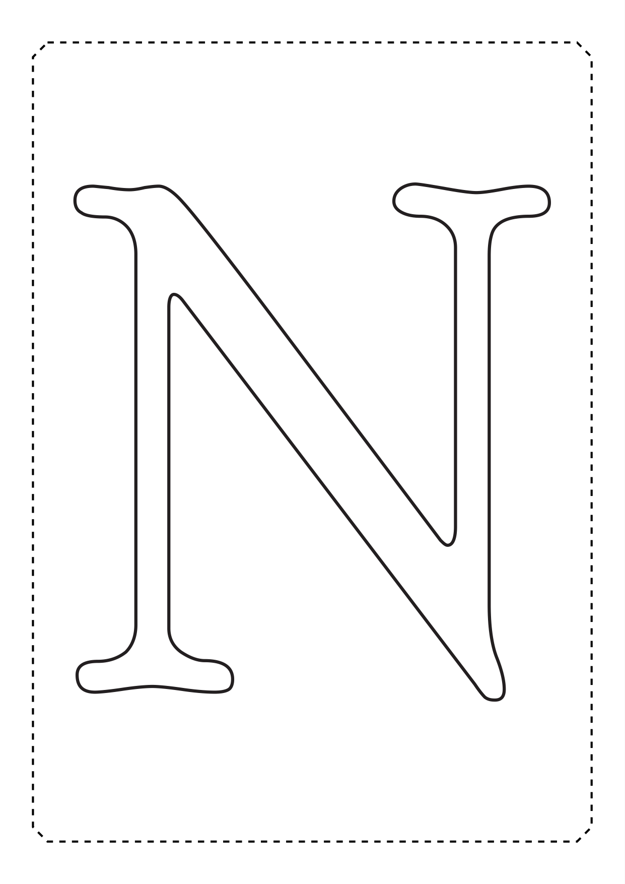 Alphabet coloring letters (14)