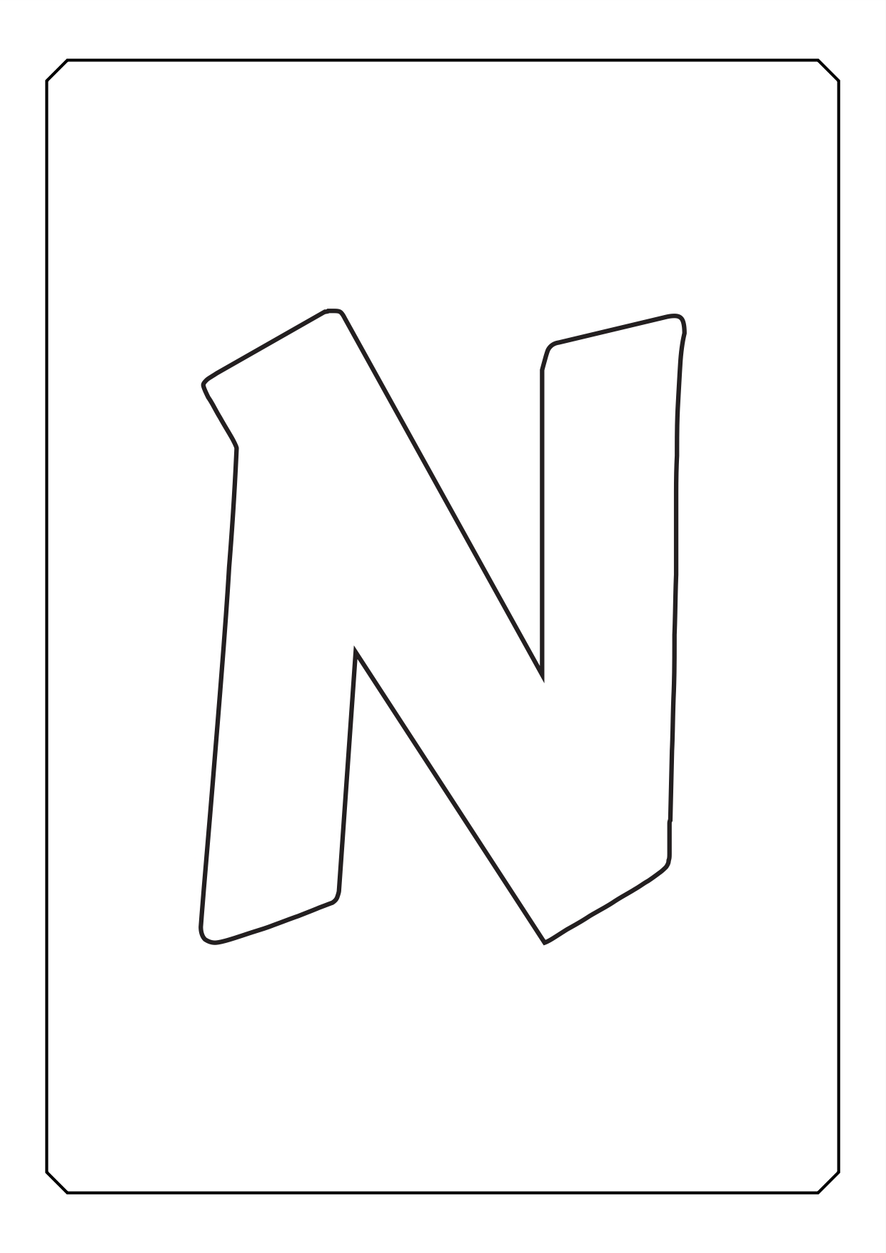 Alphabet coloring letters (14)