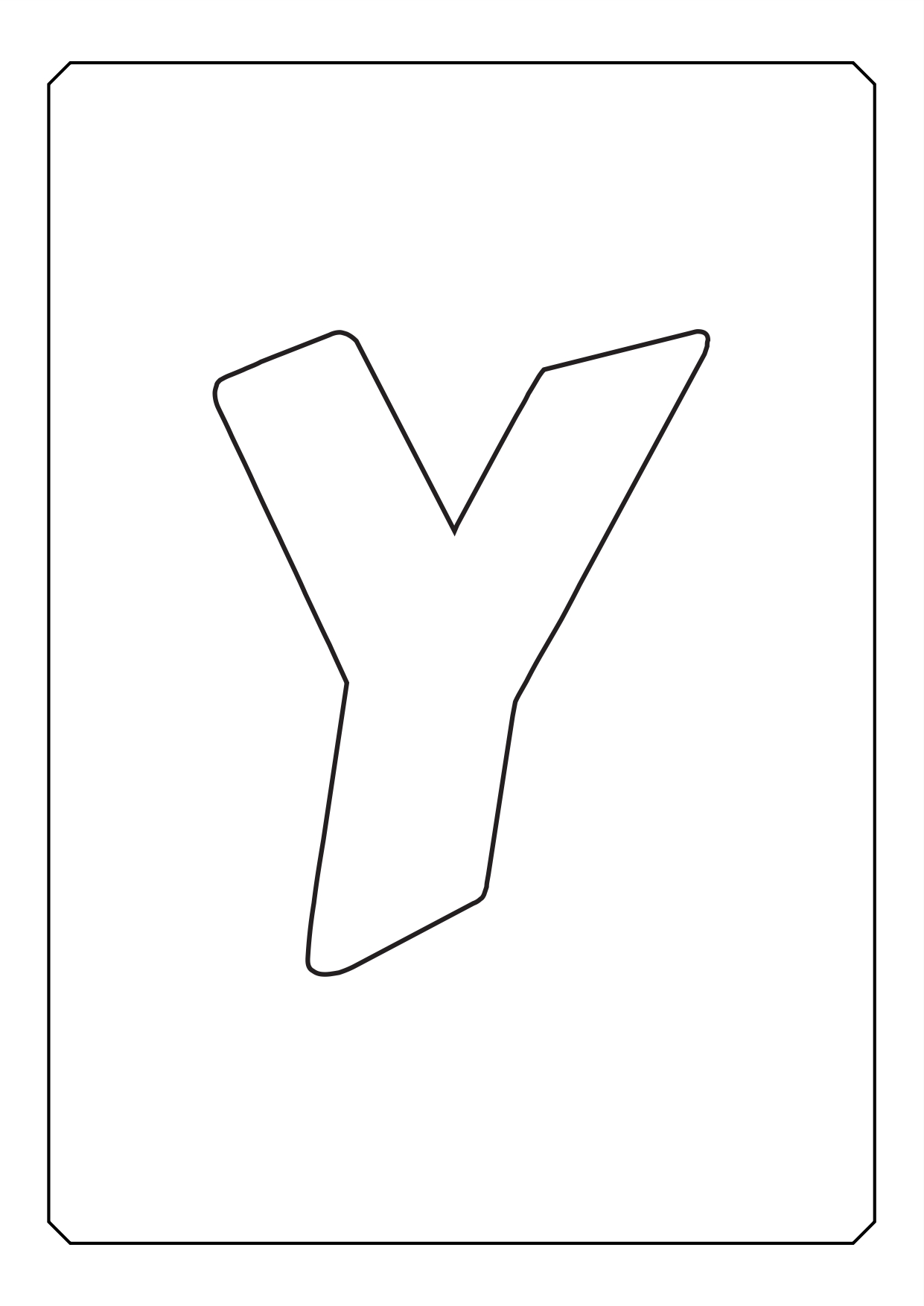 Alphabet coloring letters (25)