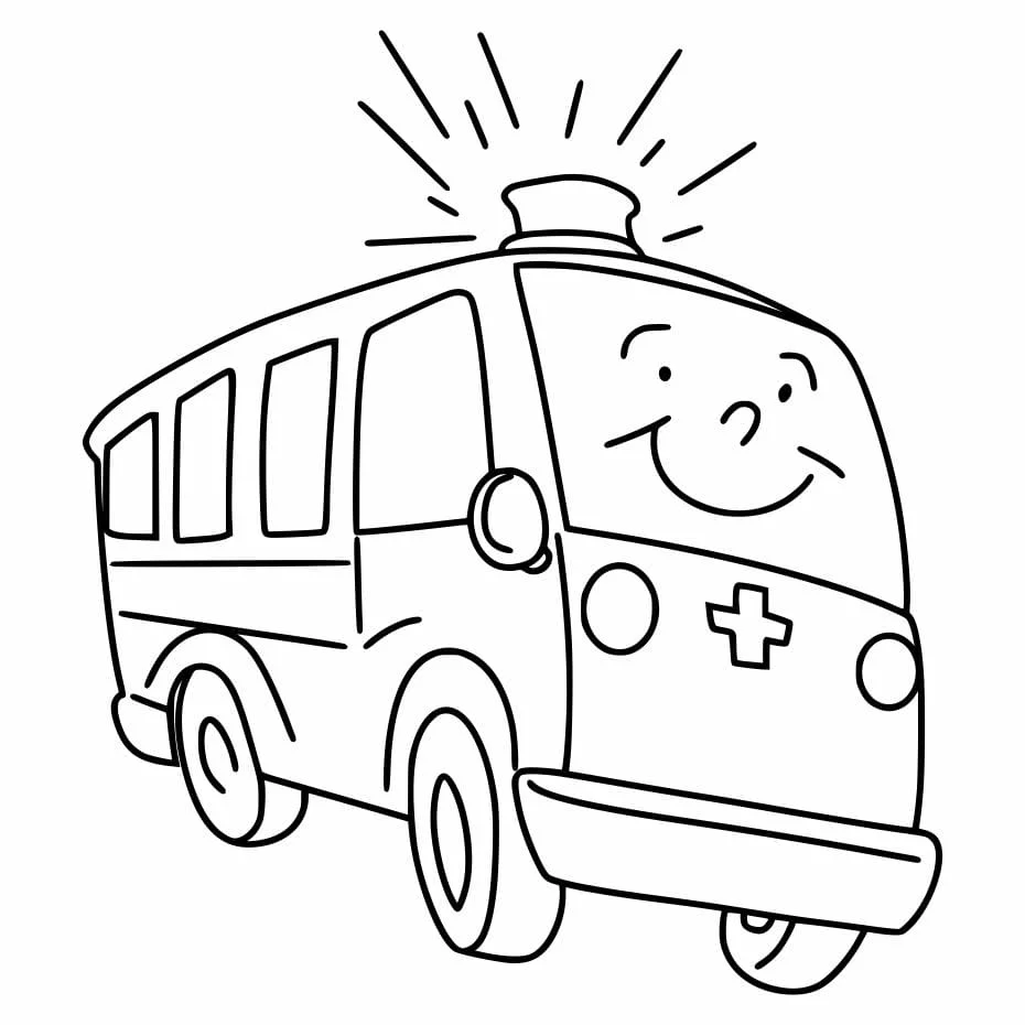 Ambulance coloring page (15)