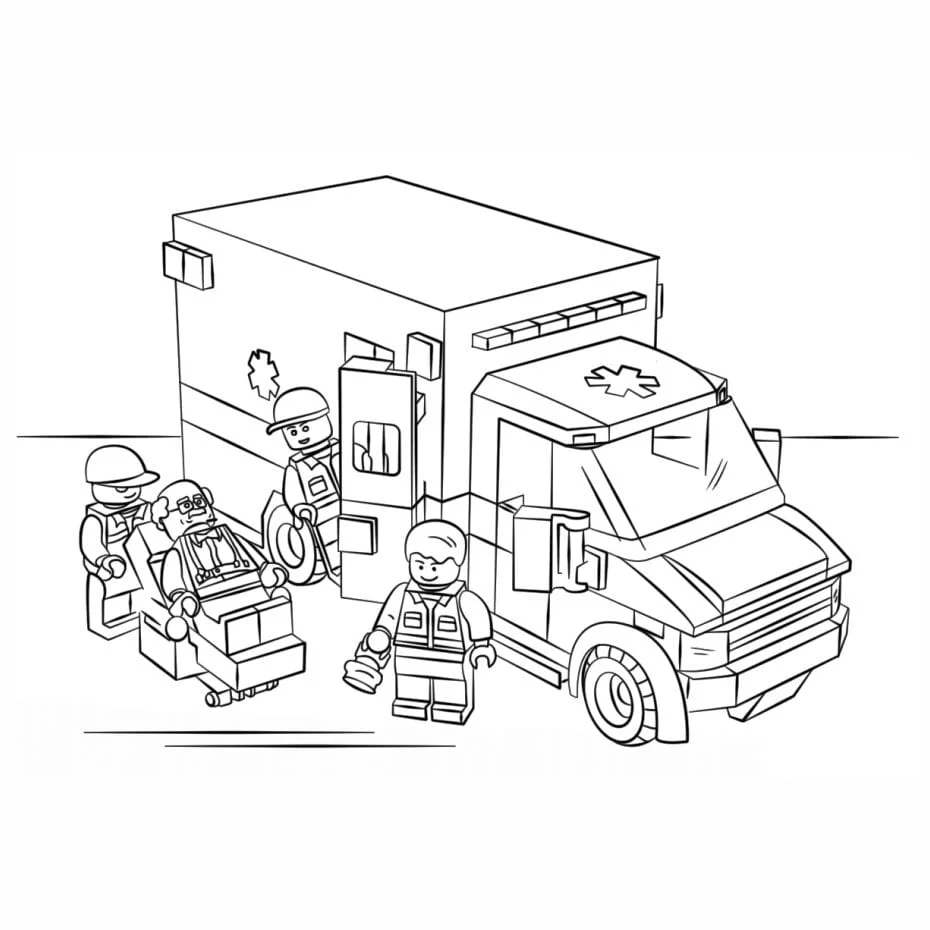 Ambulance coloring page (16)