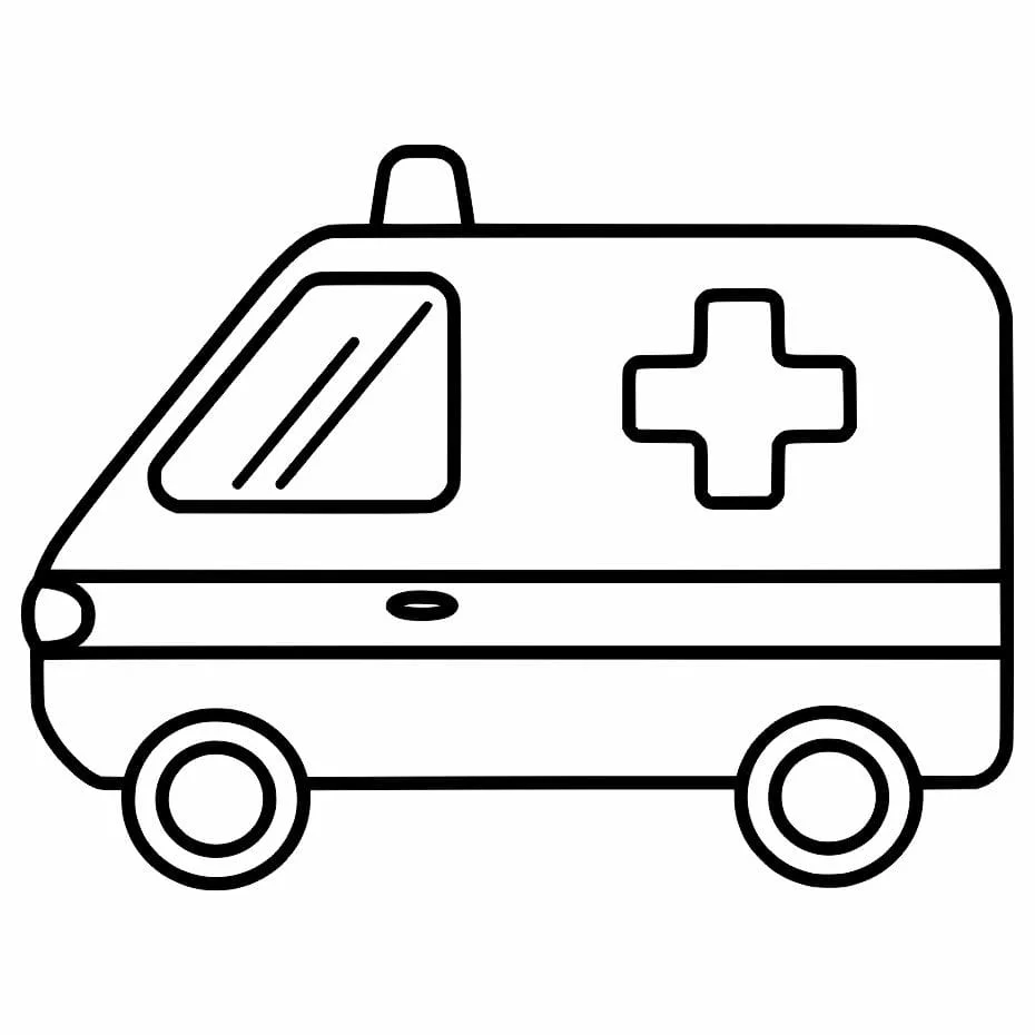 Ambulance coloring page (17)