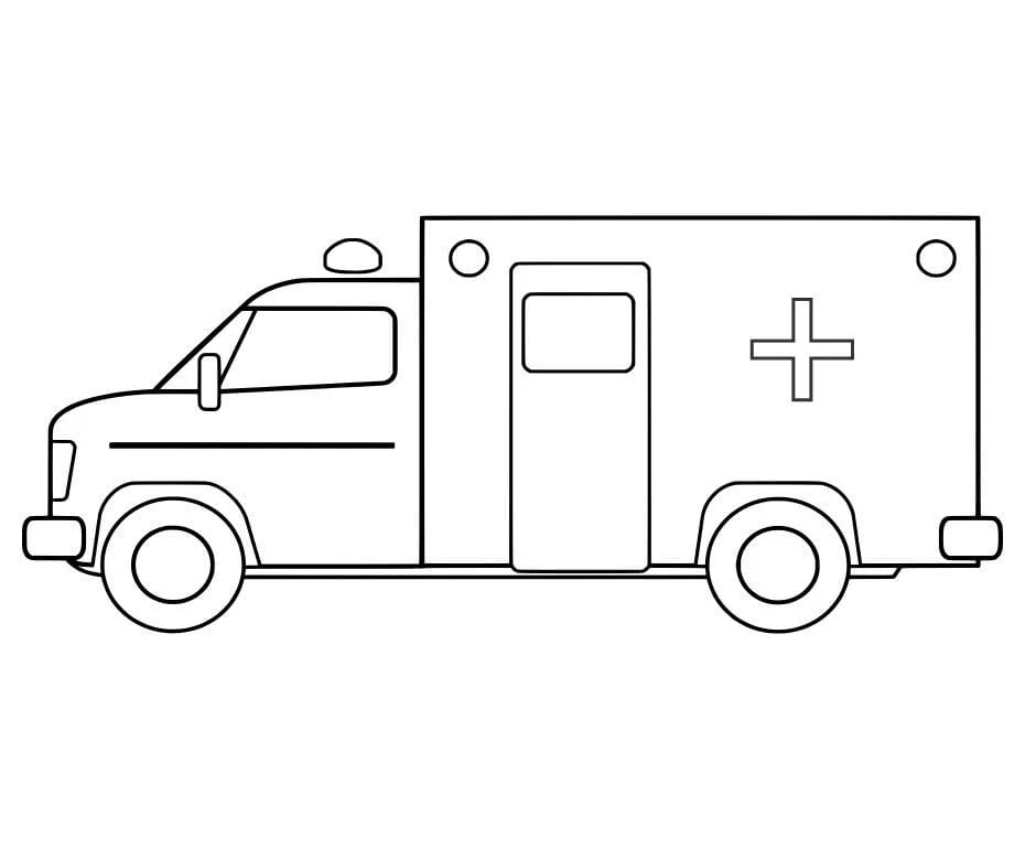 Ambulance coloring page (19)