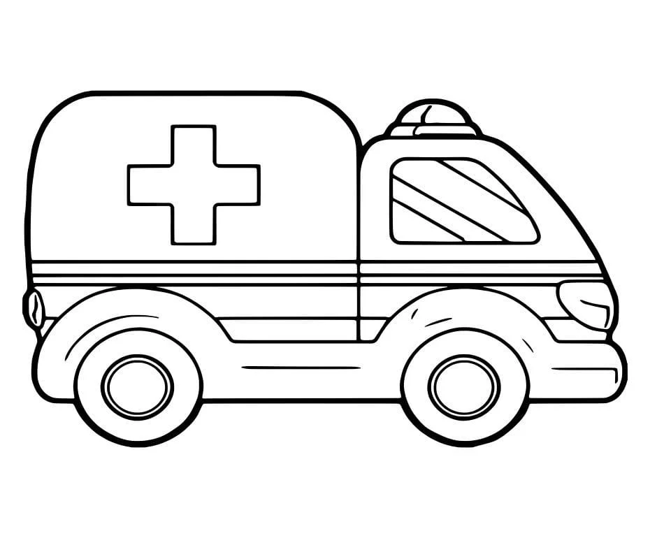 Ambulance coloring page (20)