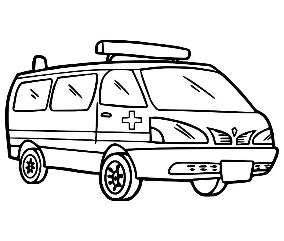 Ambulance coloring page (23)