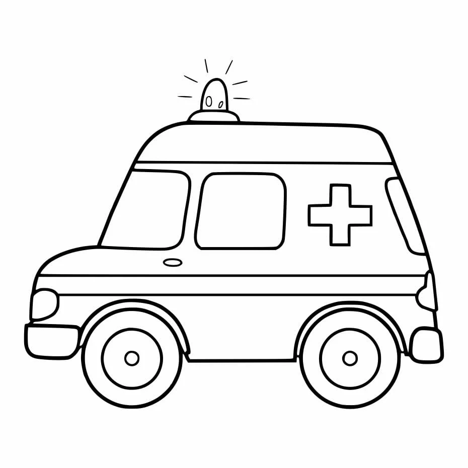 Ambulance coloring page (24)