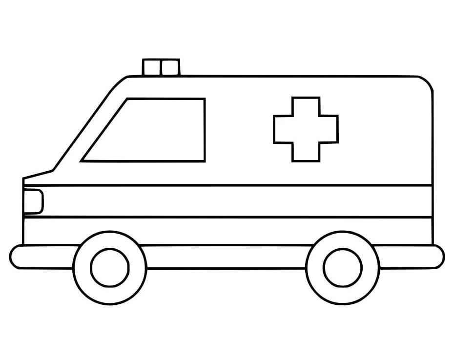 Ambulance coloring page (26)