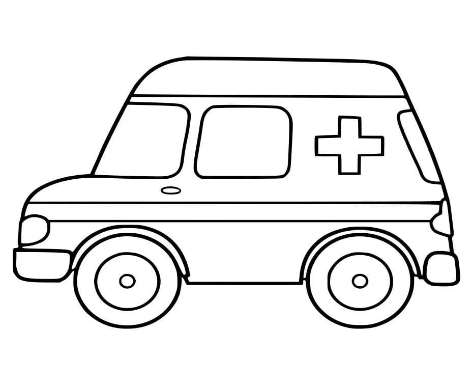 Ambulance coloring page (28)