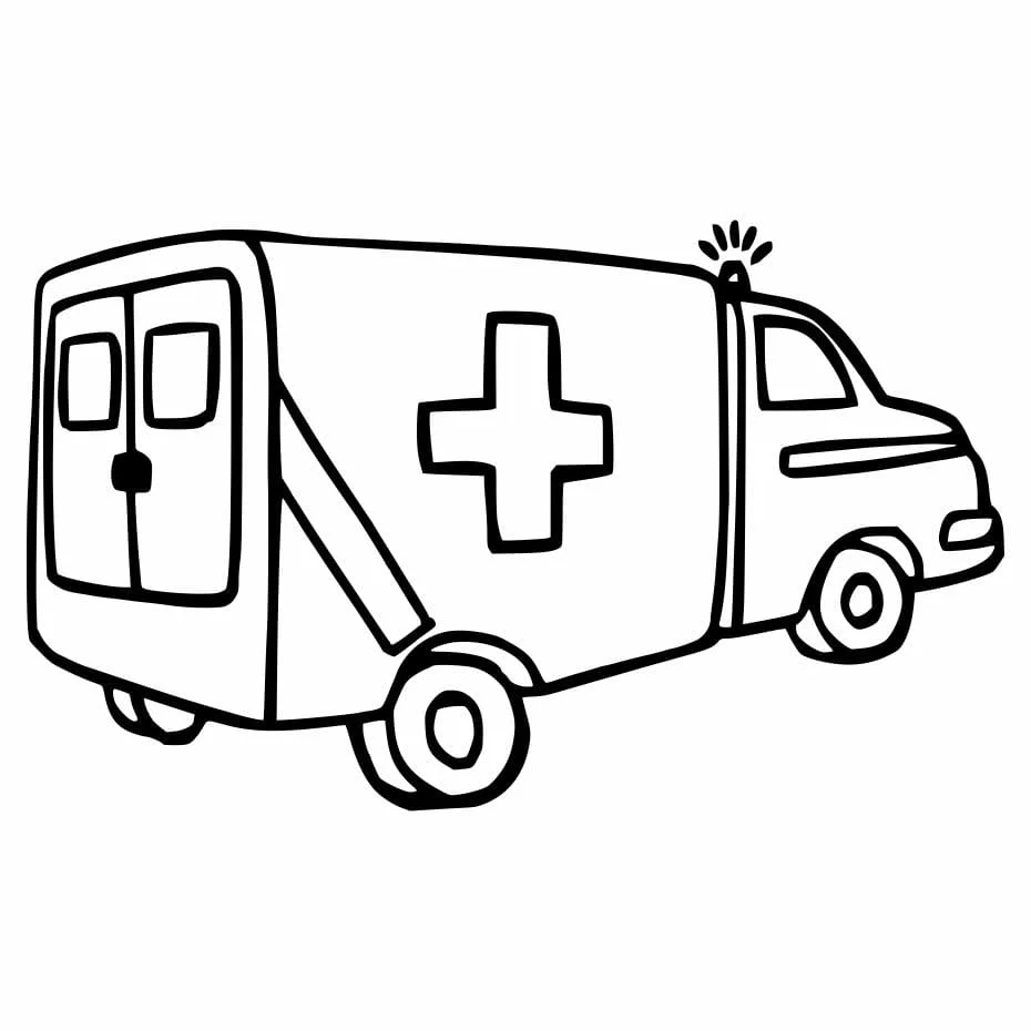 Ambulance coloring page (30)