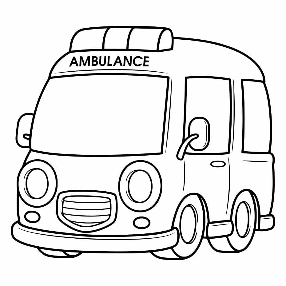 Ambulance coloring page (31)