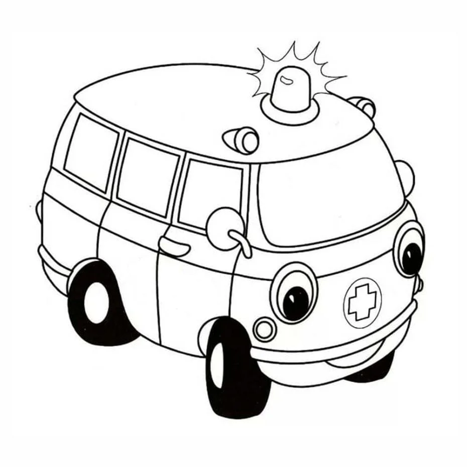 Ambulance coloring page (32)