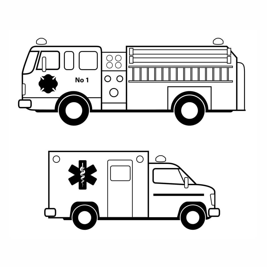 Ambulance coloring page (34)