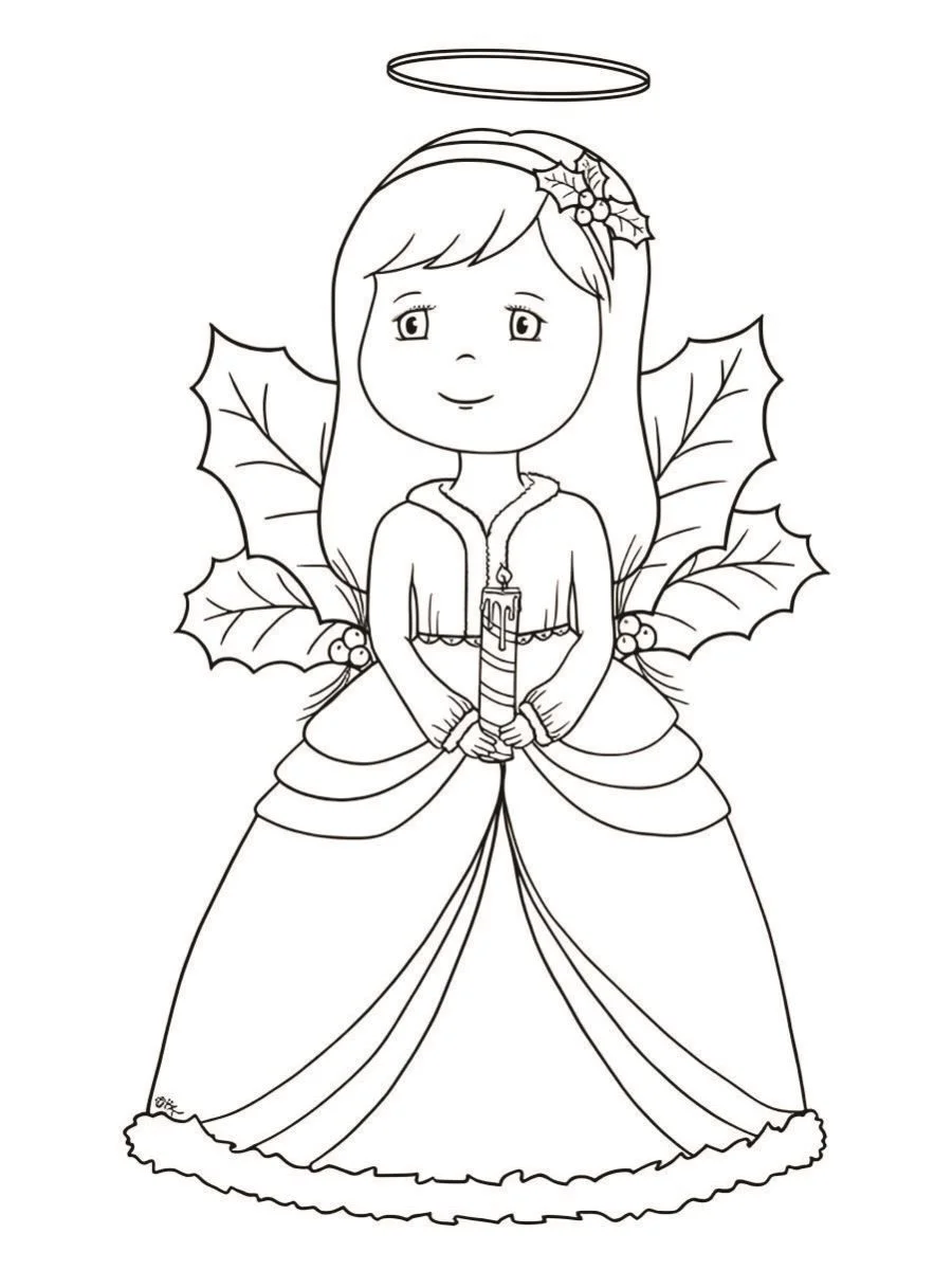 Angels coloring page (10)