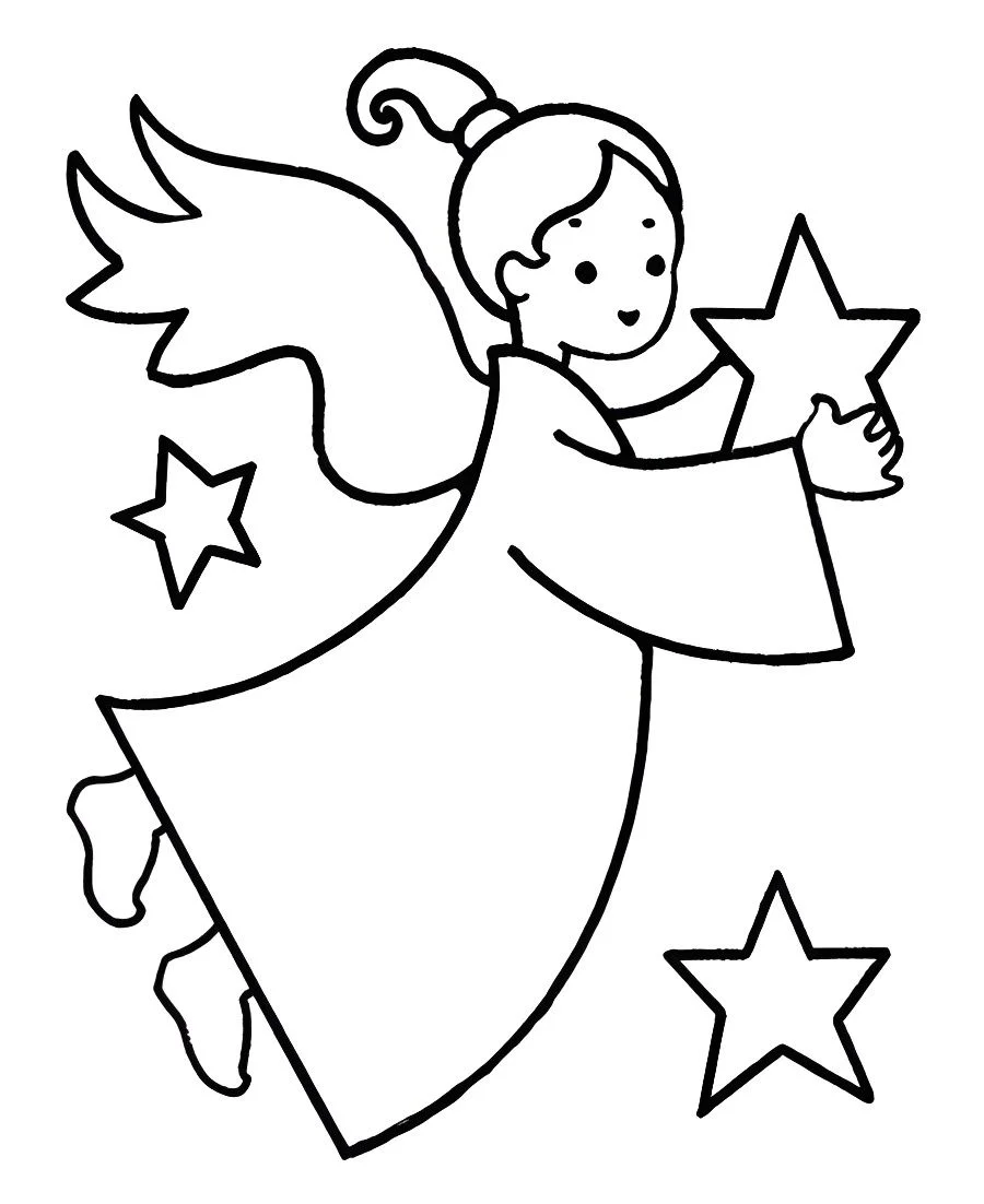 Angels coloring page (11)