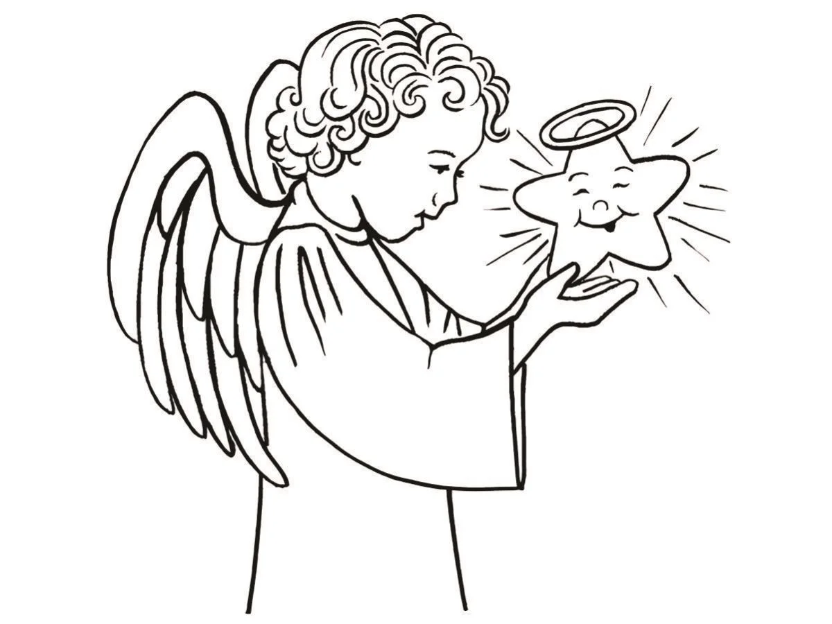 Angels coloring page (12)