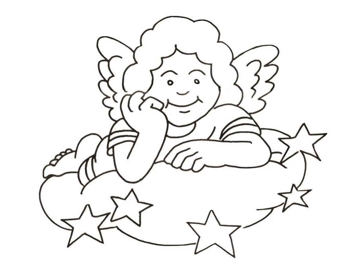 Angels coloring page (13)