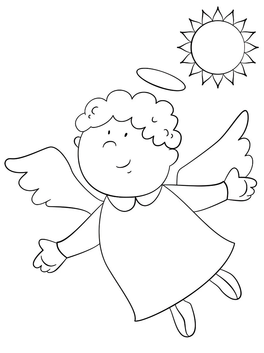 Angels coloring page (14)