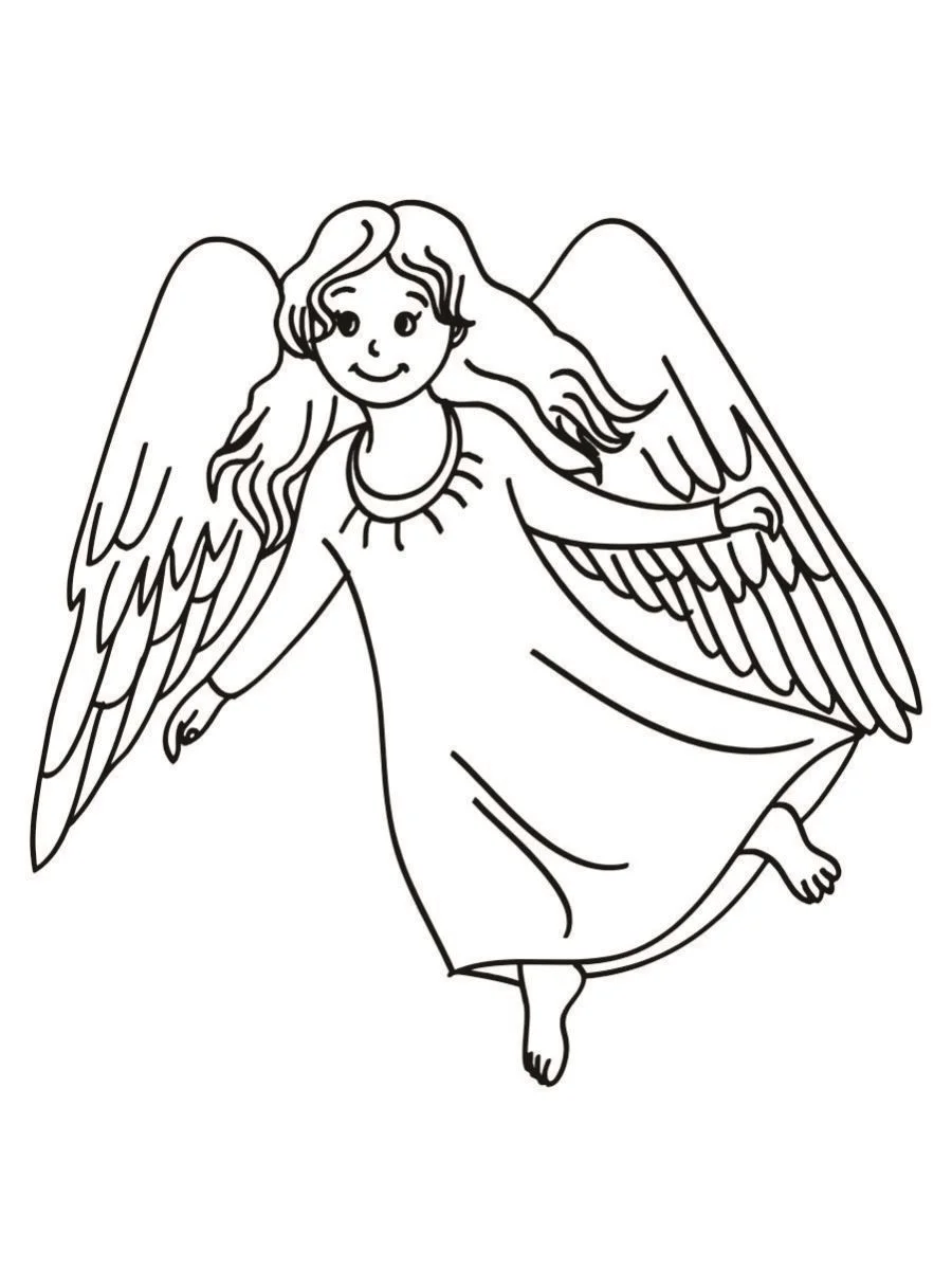 Angels coloring page (16)