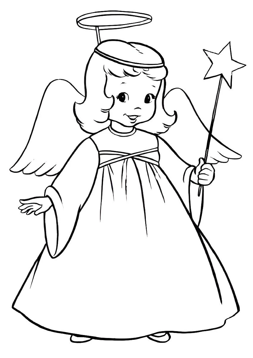 Angels coloring page (18)