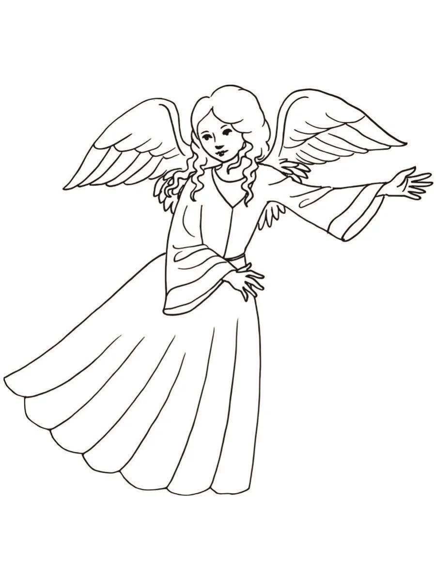 Angels coloring page (19)