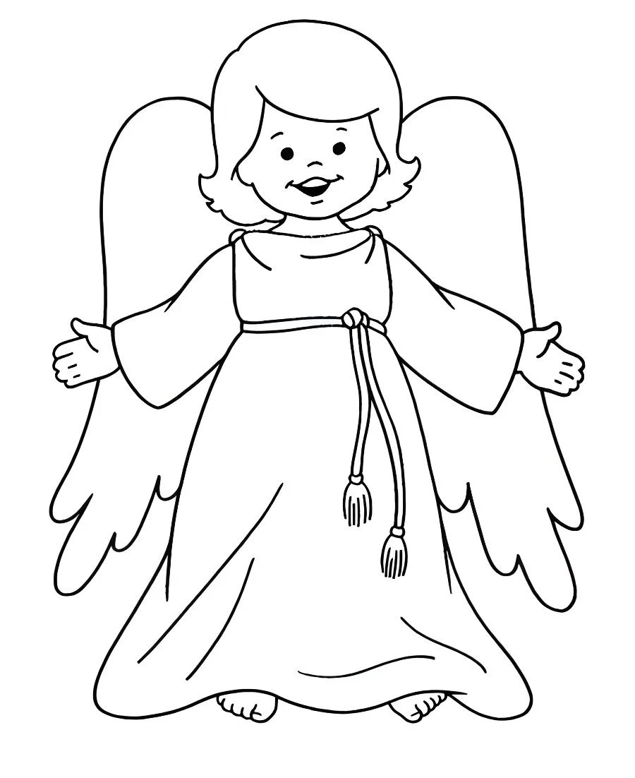 Angels coloring page (24)