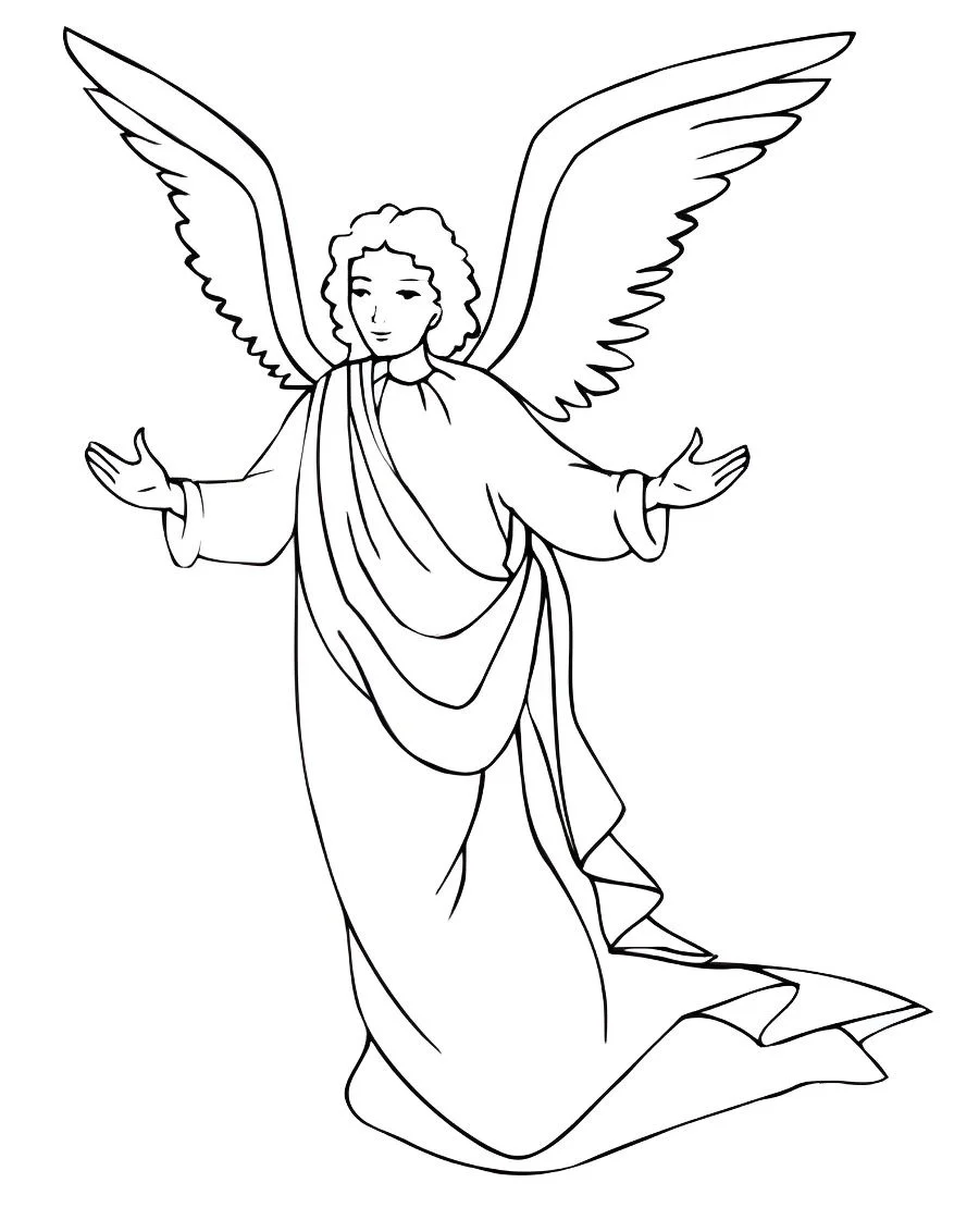 Angels coloring page (27)