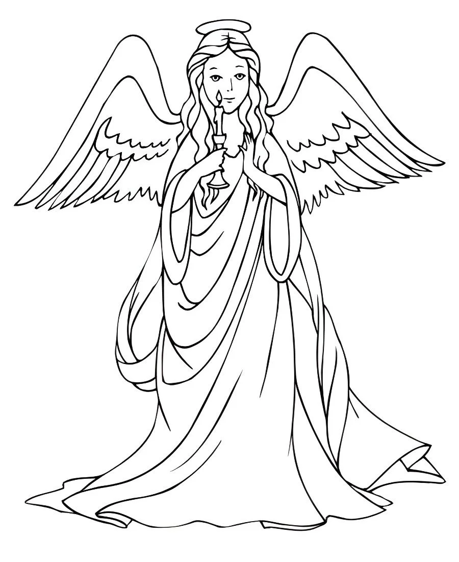 Angels coloring page (28)