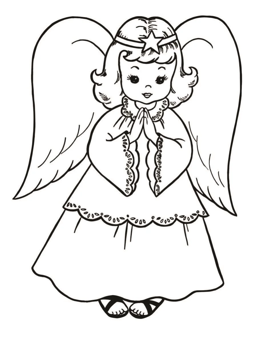 Angels coloring page (29)