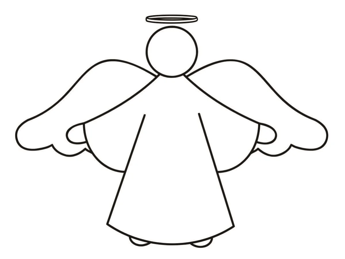 Angels coloring page (3)