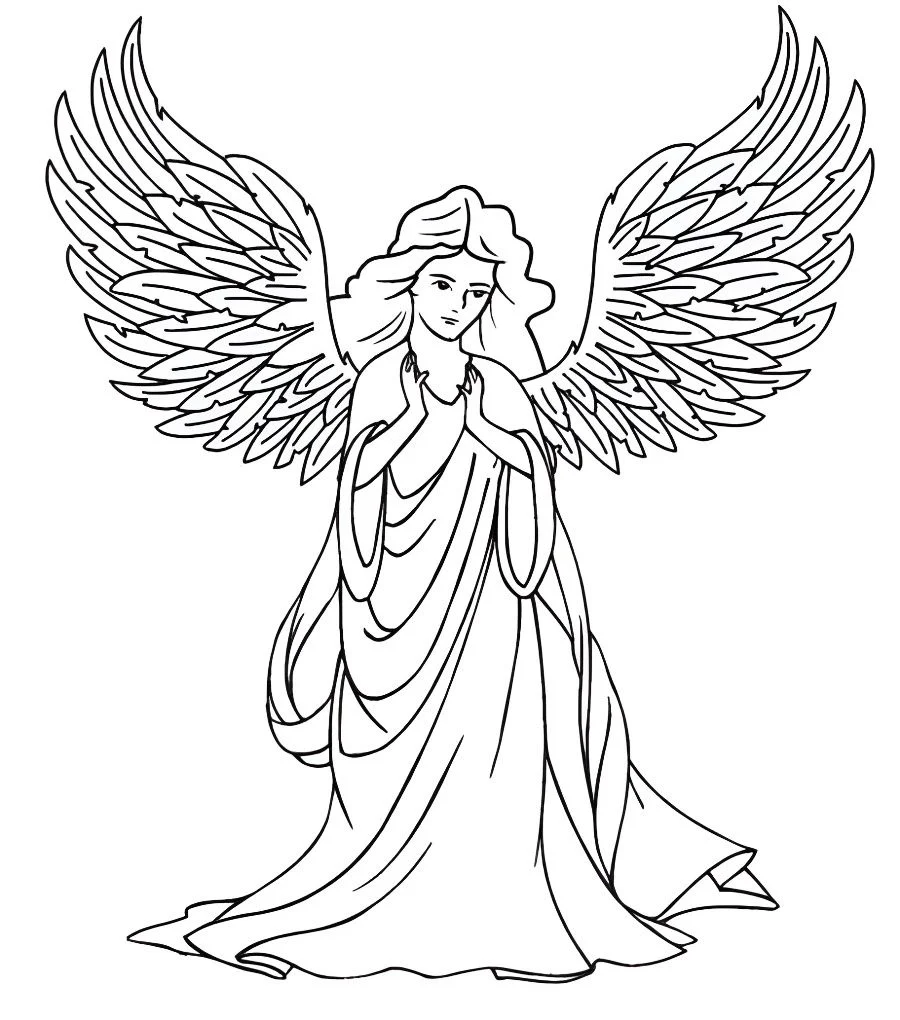 Angels coloring page (30)