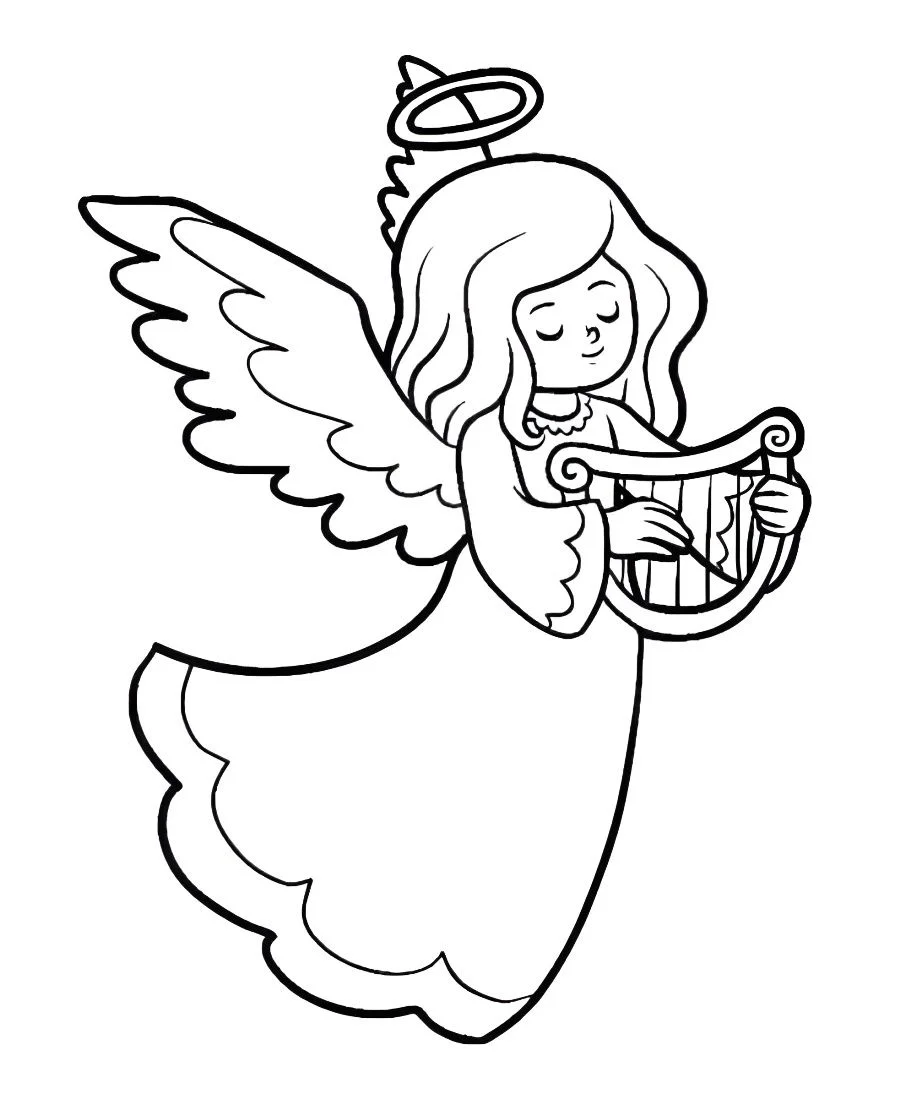 Angels coloring page (32)