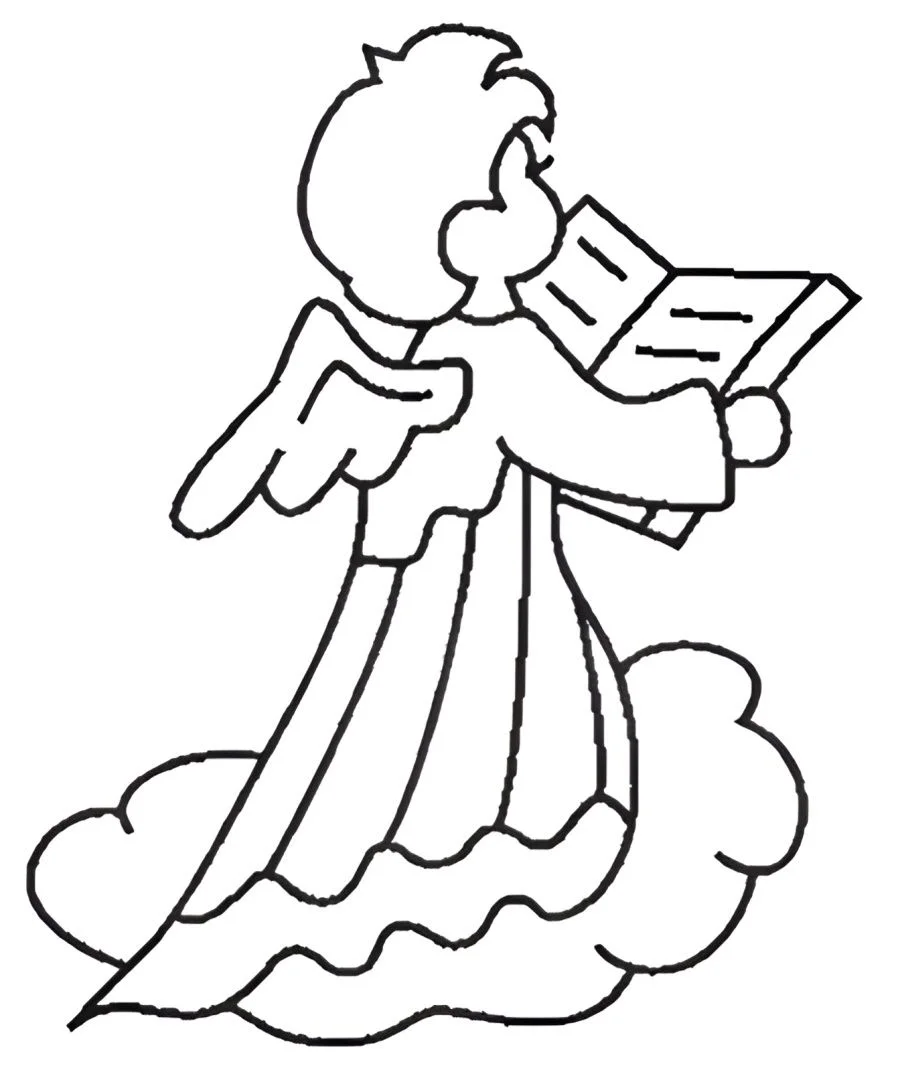 Angels coloring page (34)