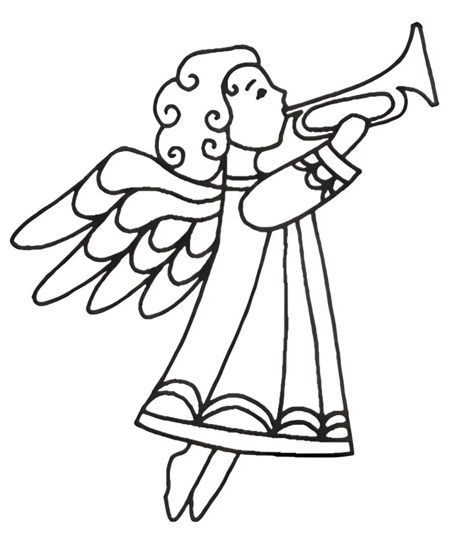 Angels coloring page (36)