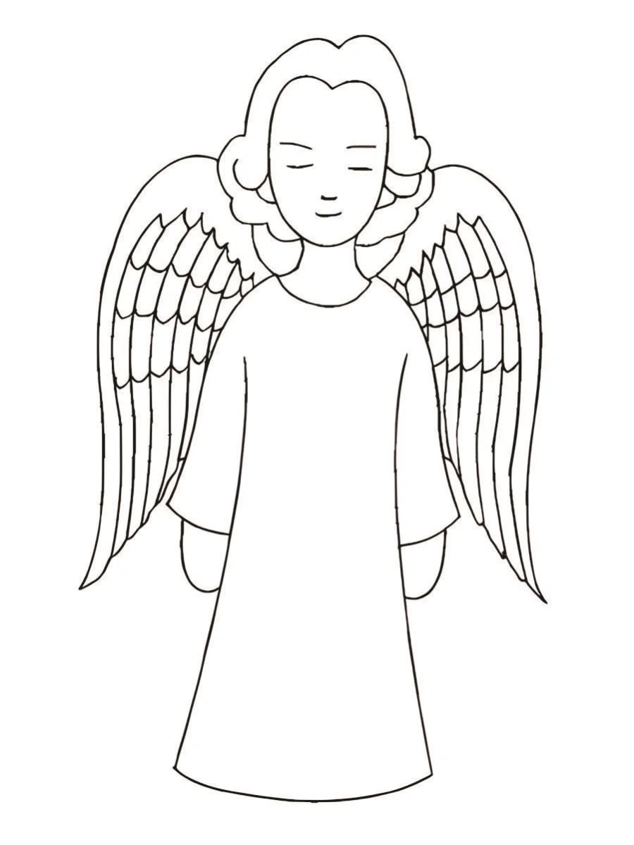 Angels coloring page (37)