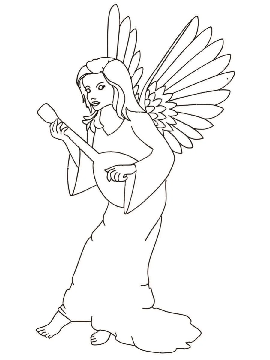 Angels coloring page (39)