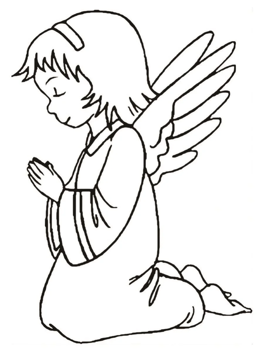 Angels coloring page (4)