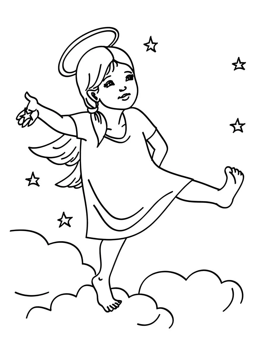 Angels coloring page (41)