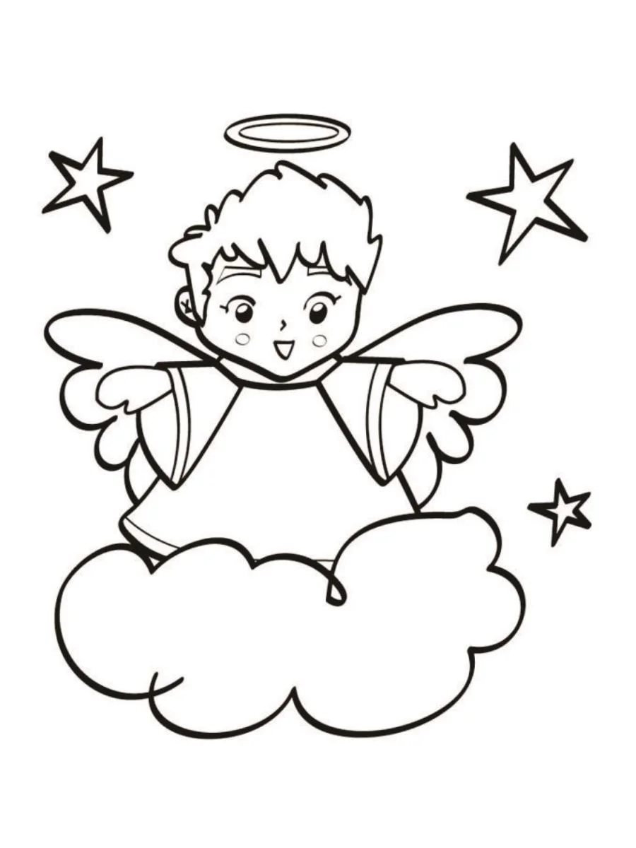 Angels coloring page (42)