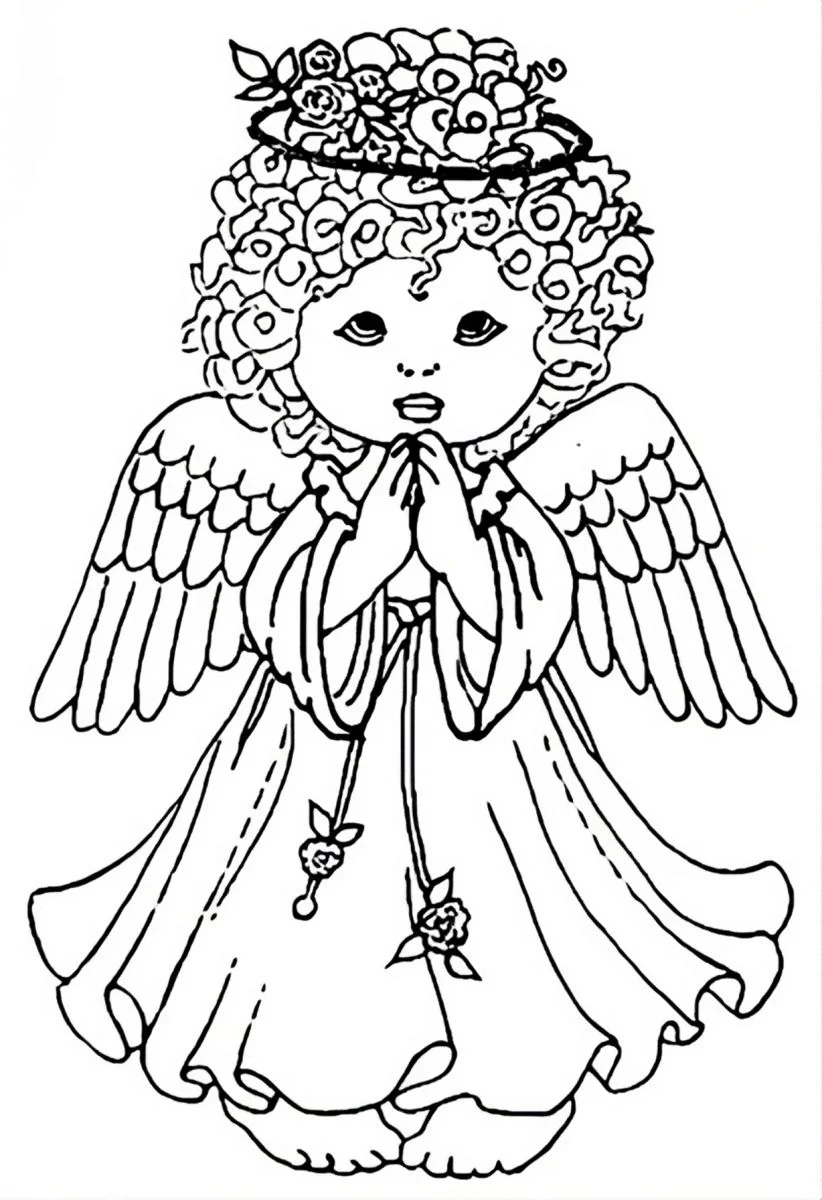 Angels coloring page (43)