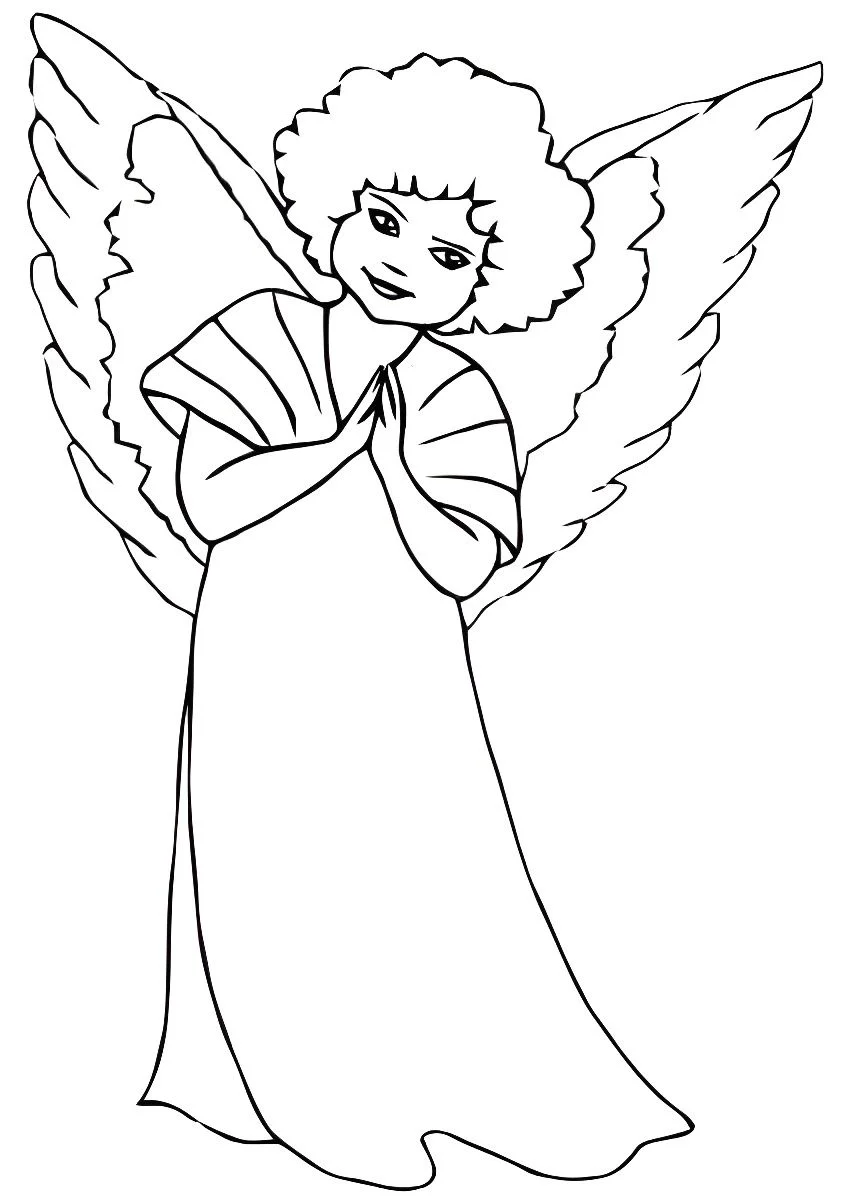 Angels coloring page (45)