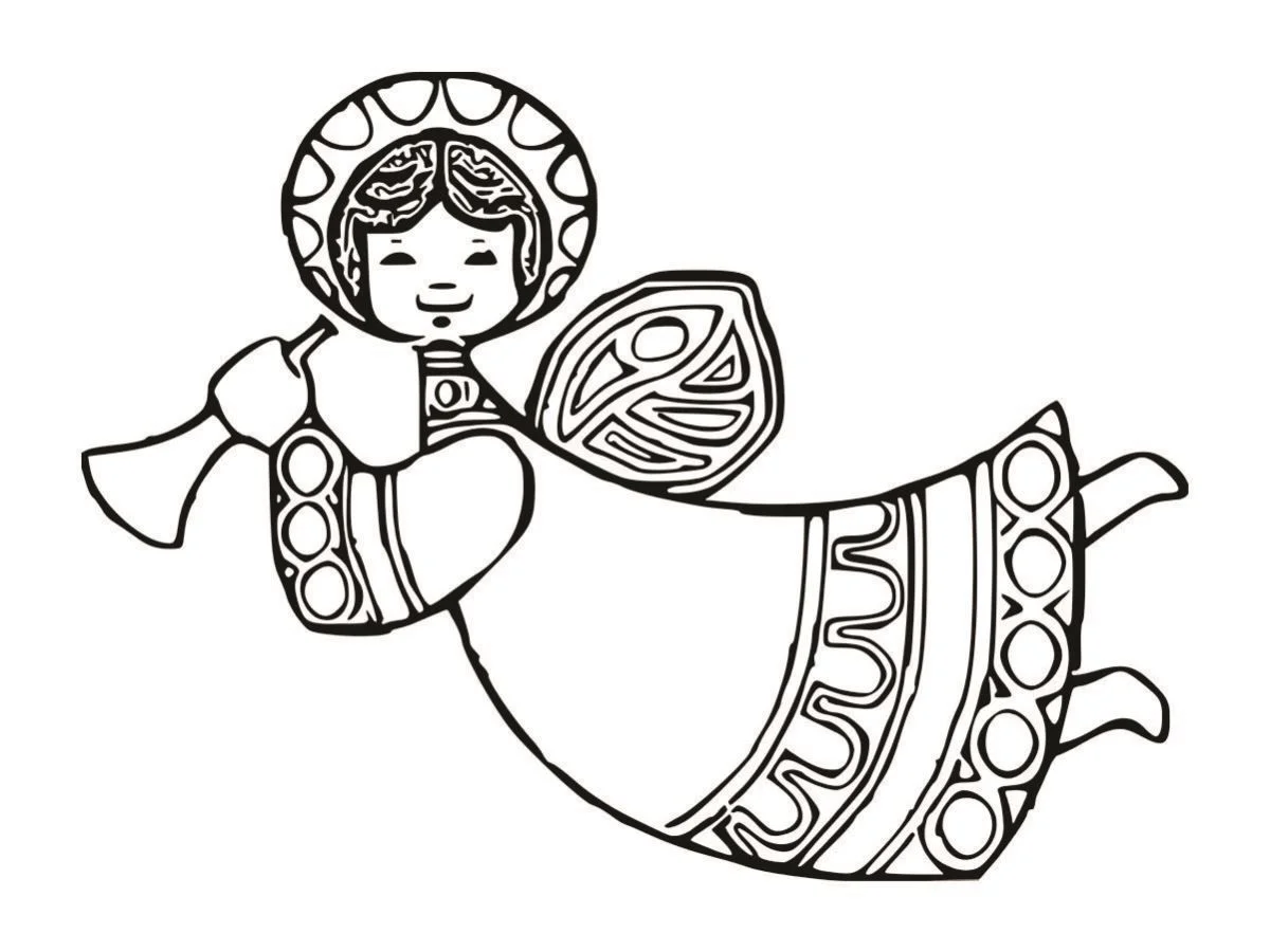 Angels coloring page (46)