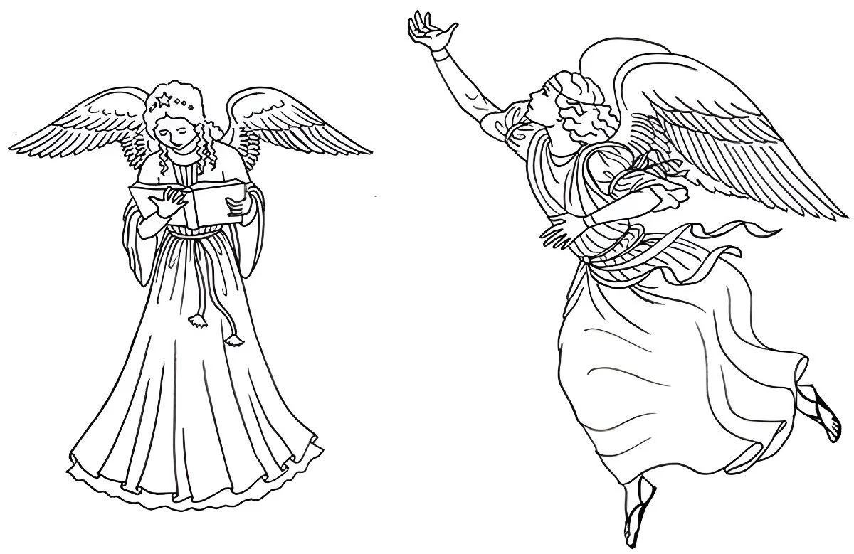 Angels coloring page (52)