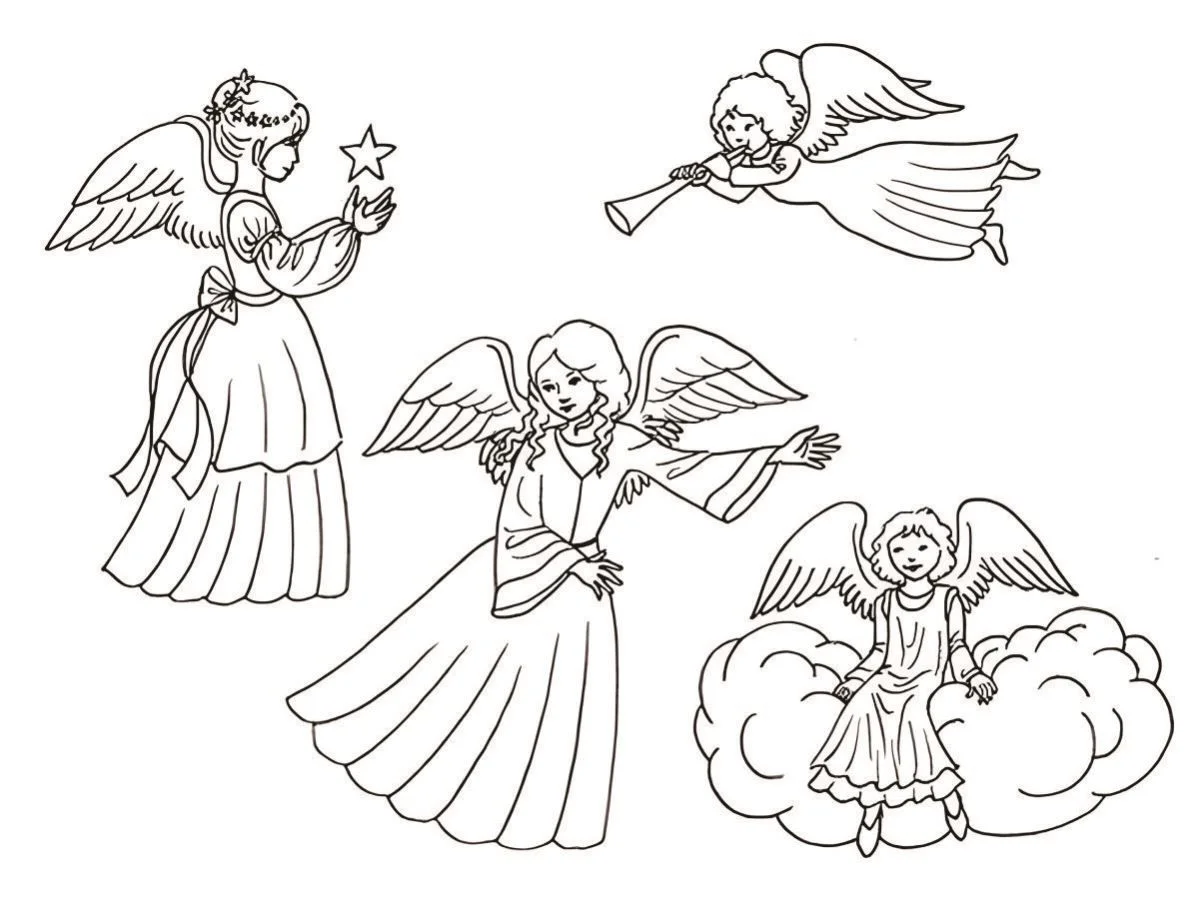 Angels coloring page (53)