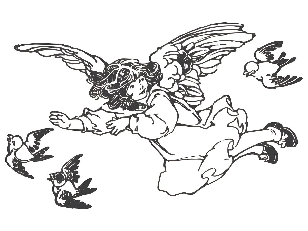 Angels coloring page (54)