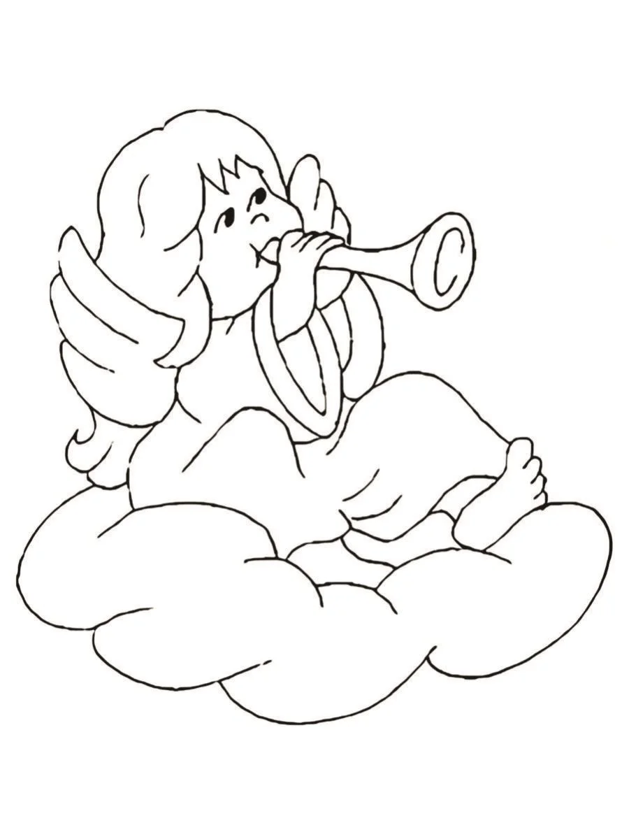 Angels coloring page (6)