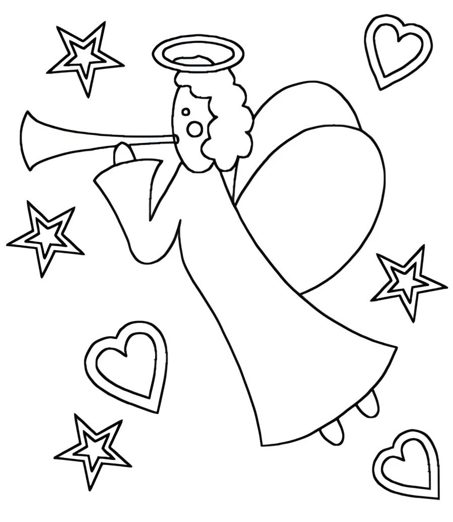 Angels coloring page (61)